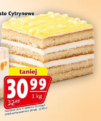 Ciasto cytrynowe Kraina Ciast promocja w Prim Market