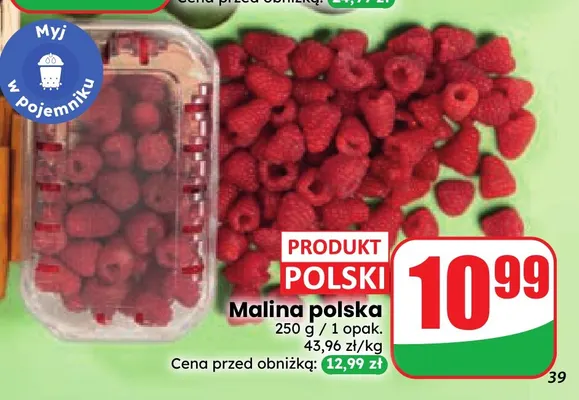 Maliny polskie promocja w Dino