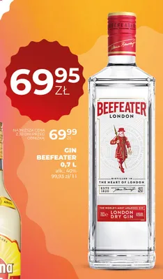 Gin Beefeater London Dry Gin promocja w Duży Ben