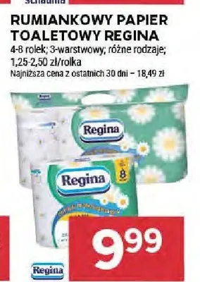 Rumiankowy papier toaletowy Regina promocja w Stokrotka