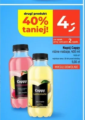 Napój Cappy Lemonade Cytryna promocja w Dealz