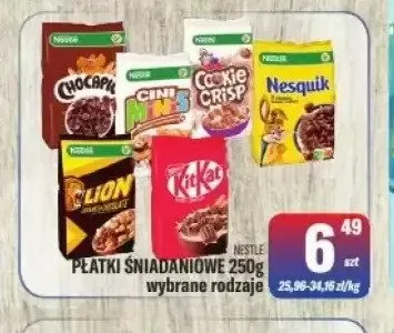 Płatki śniadaniowe NESTLE promocja w Tomi Markt