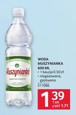 Woda gazowana Muszynianka promocja w Selgros