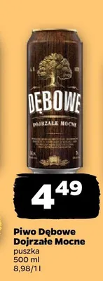 Piwo Dębowe Dojrzałe Mocne puszka promocja w Netto