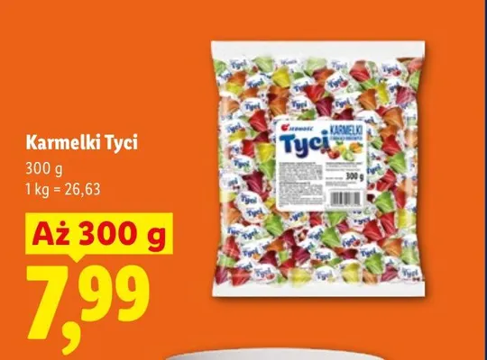 Karmelki Tyci promocja w Lidl