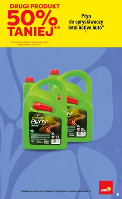 Płyn do spryskiwaczy letni Active Auto promocja w POLOmarket