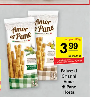 Paluszki Grissini Amor di Pane Classico promocja w Gram Market