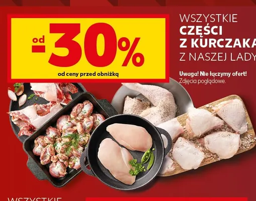 Części z kurczaka z naszej lady promocja w Kaufland