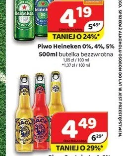 Piwo Heineken 4% promocja w Delfin