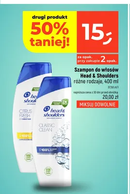 Szampon do włosów Head & Shoulders Citrus Fresh promocja w Dealz