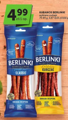 Kabanosy Berlinki Kurczak promocja w Groszek