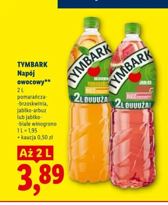 Napój owocowy Tymbark promocja w Lidl