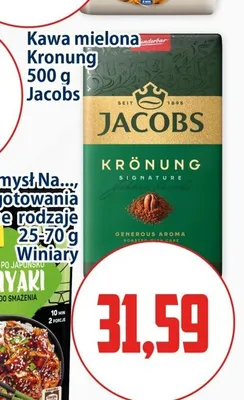 Kawa mielona Kronung Jacobs promocja w Kupiec