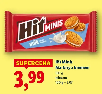 Ciastka markizy z kremem mleczne promocja w Lidl