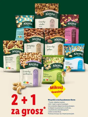 Orzechy pekan Alesto promocja w Lidl
