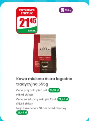 Kawa mielona łagodna tradycyjna promocja w Dino