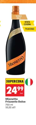 Wino musujące Mionetto Frizzante Dolce promocja w Biedronka
