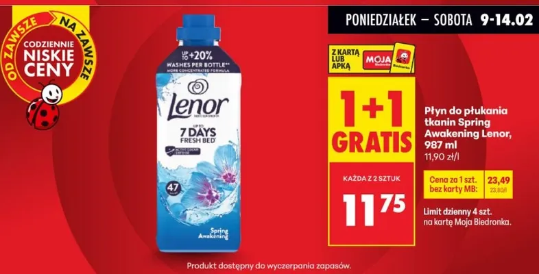 Płyn do płukania tkanin Spring Awakening promocja w Biedronka