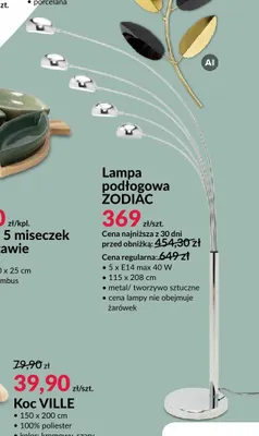 Lampa podłogowa Zodiac promocja w Salony Agata