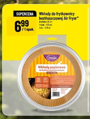 Wkłady do frytkownicy beztłuszczowej Gosia 16 cm promocja w POLOmarket