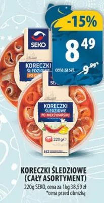 Koreczki śledziowe (cały asortyment) promocja w Arhelan