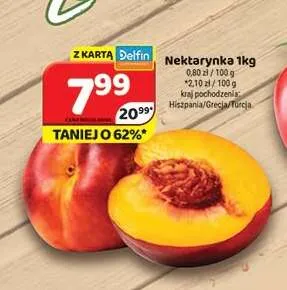 Nektarynka promocja w Delfin