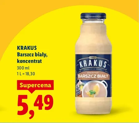 Barszcz biały koncentrat promocja w Lidl