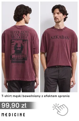 T-shirt męski bawełniany z efektem sprania Medicine promocja w Medicine