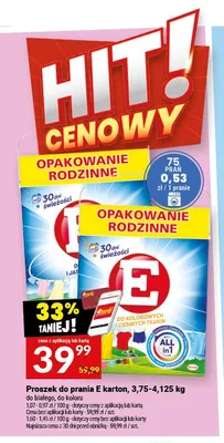 Proszek do prania E do koloru promocja w Twój Market