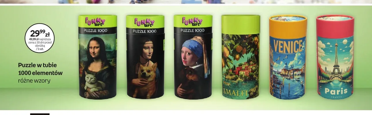 Puzzle w tubie Paris 1000 elementów promocja w Dzień Dziecka