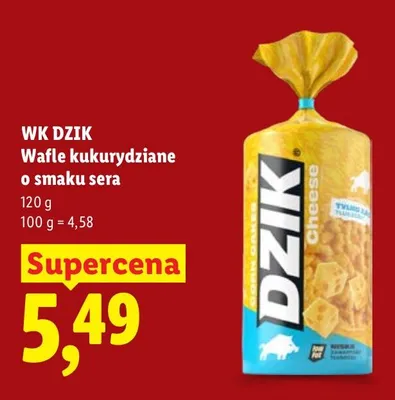 Wafle kukurydziane o smaku sera promocja w Lidl