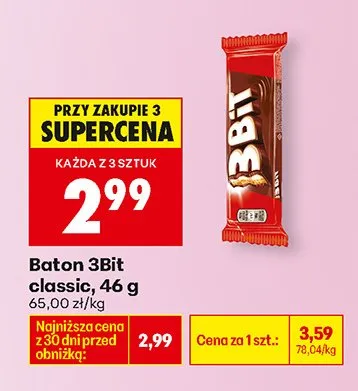Baton 3Bit Classic promocja w Biedronka