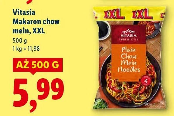 Makaron chow mein, XXL promocja w Lidl