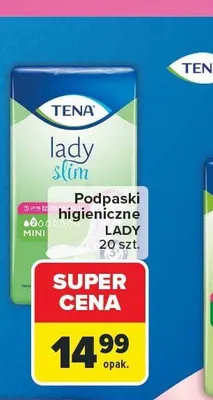Podpaski higieniczne Tena Lady Slim Mini promocja w Carrefour