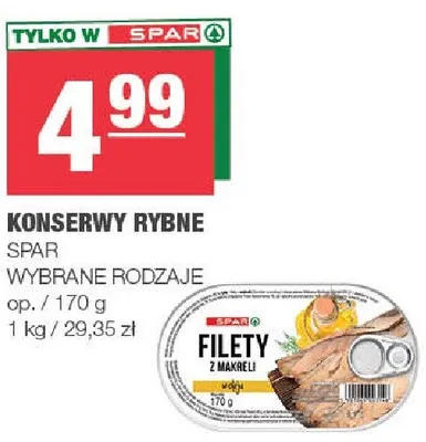 Konserwy rybne promocja w SPAR