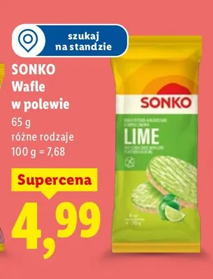 Wafle w polewie promocja w Lidl