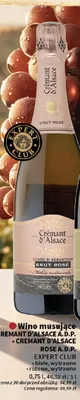 Wino musujące Cremant d'Alsace Rose A.D.P. Expert Club promocja w Intermarche