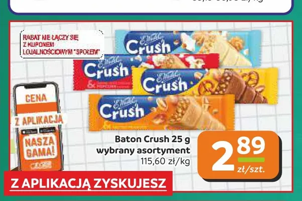 Baton Crush Cookie promocja w Społem Częstochowa