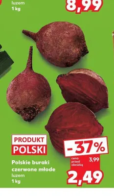 Buraki czerwone młode polskie luzem promocja w Kaufland