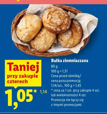 Bułka ziemniaczana Lidl promocja w Lidl