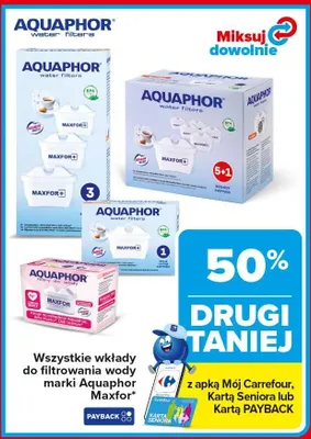 Wkłady do filtrowania wody Maxfor+ promocja w Carrefour Market