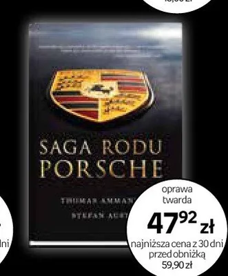 Książka Saga Rodu Porsche promocja w Empik