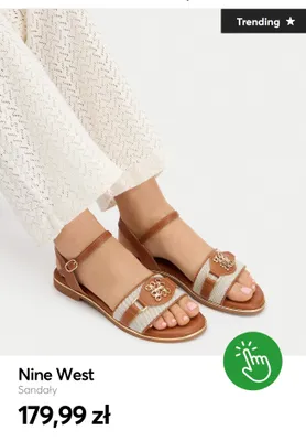 Sandały Nine West promocja w eobuwie.pl
