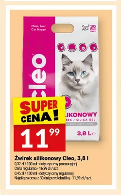 Żwirek silikonowy Cleo promocja w Twój Market