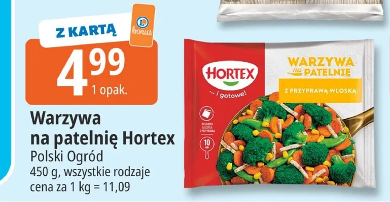 Warzywa na patelnię Hortex promocja w Leclerc