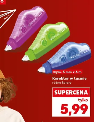 Korektor w taśmie Colorino promocja w Kaufland