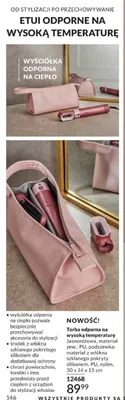 Torba odporna na wysoką temperaturę Jasnoróżowa 30x14x15cm promocja w AVON