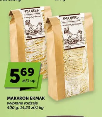 Makaron Swojski Ekmak promocja w Euro Sklep