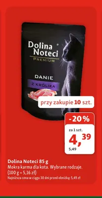 Mokra karma dla kota Dolina Noteci promocja w MAXI ZOO