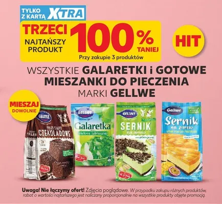 Galaretka zielone jabłuszko Gellwe promocja w Kaufland